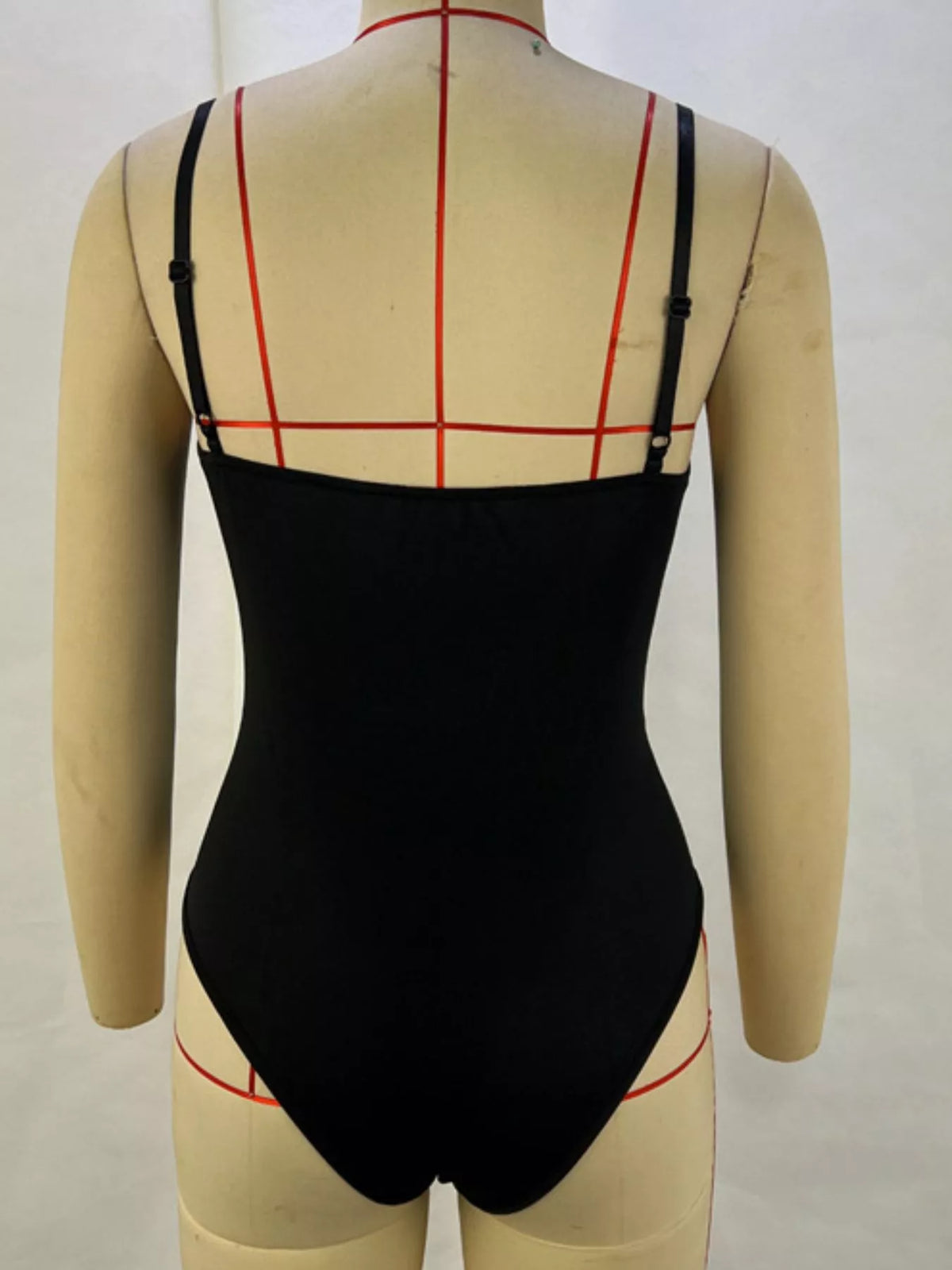 Faux Leather Sleeveless Bodysuit