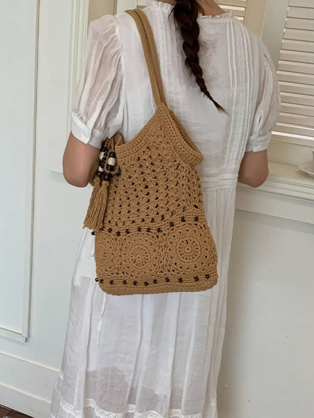 Crochet Knit Shoulder Bag