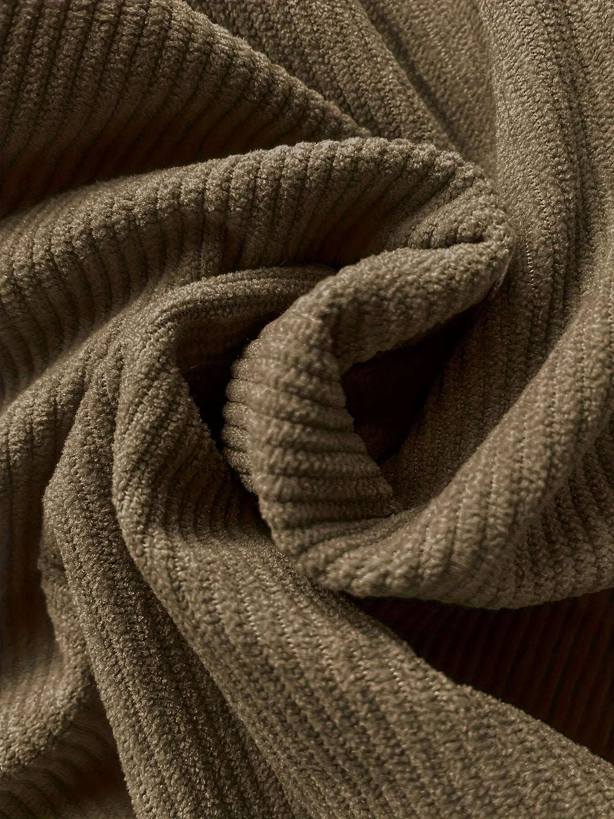 Textured Corduroy Straight-Leg Pants