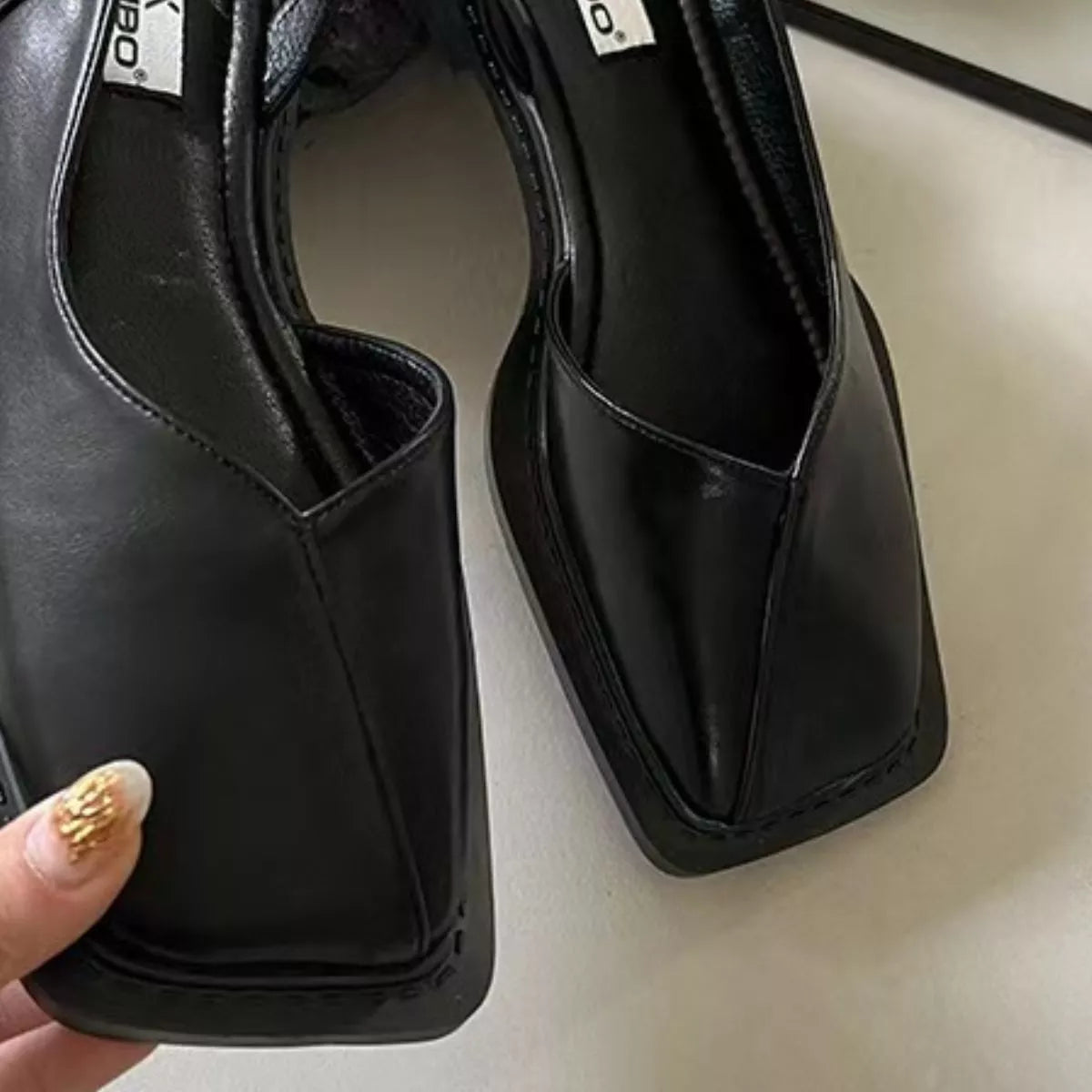 Square Toe Flats Sandals