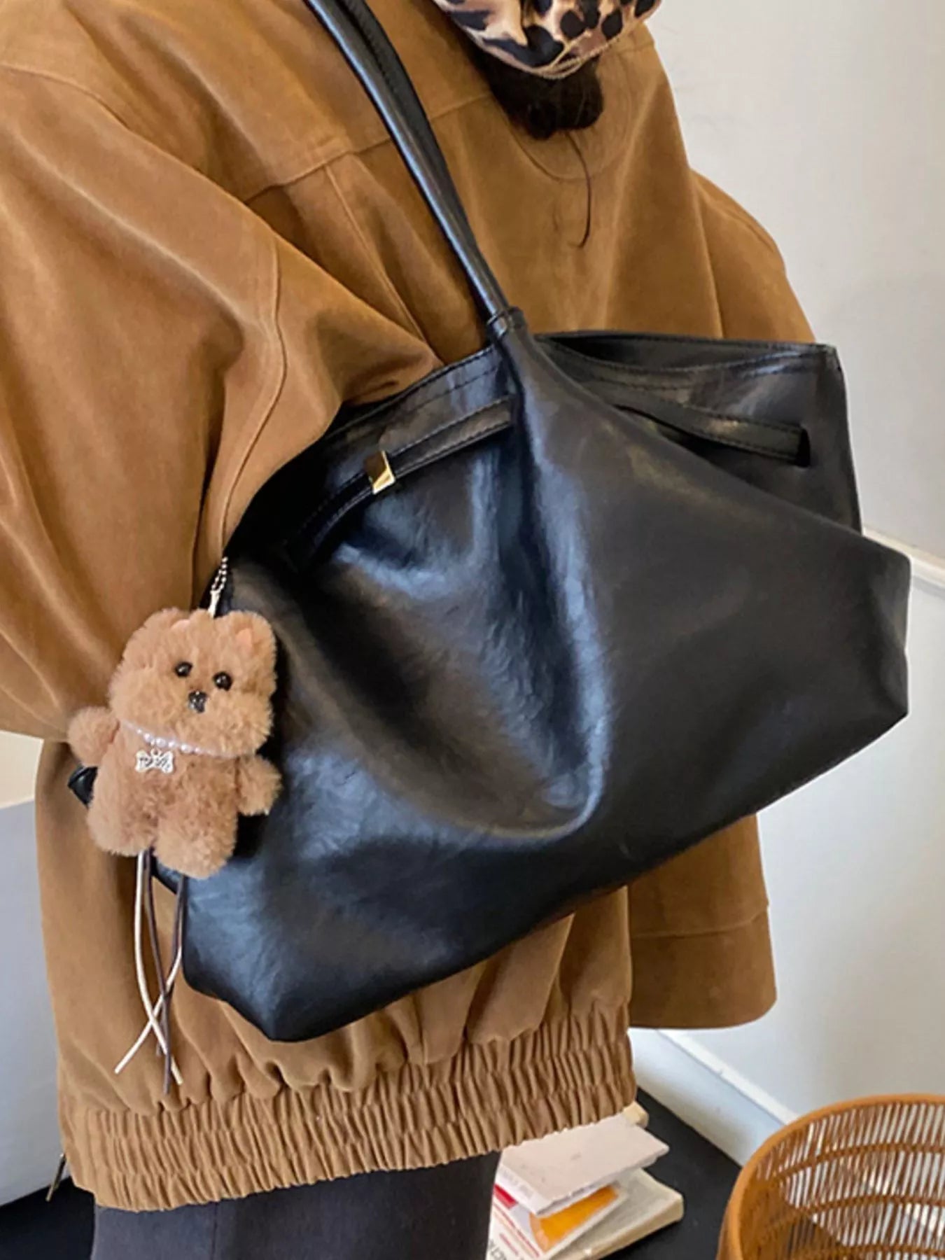 PU Leather Shoulder Bag