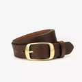 Cowhide Leather Belt with Golden Buckle