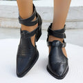 Point Toe Block Heels Sandals