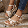 Bow Knot Platform Wedge Sandals