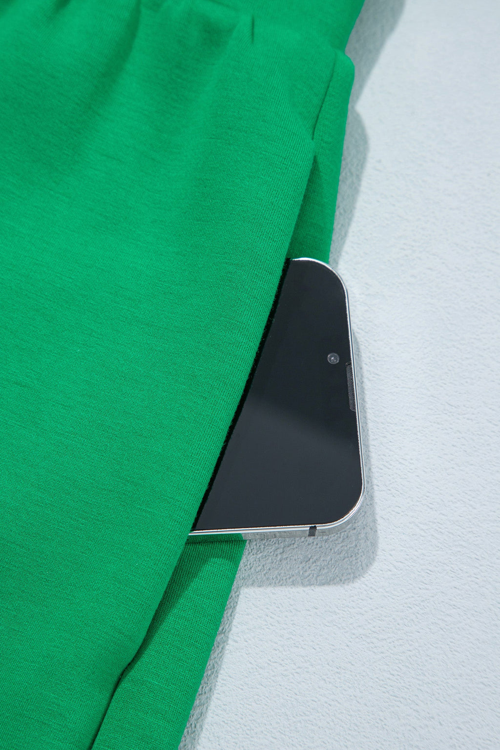 Bright Green Sleeveless Zip Front Scallop Hem Mini Dress