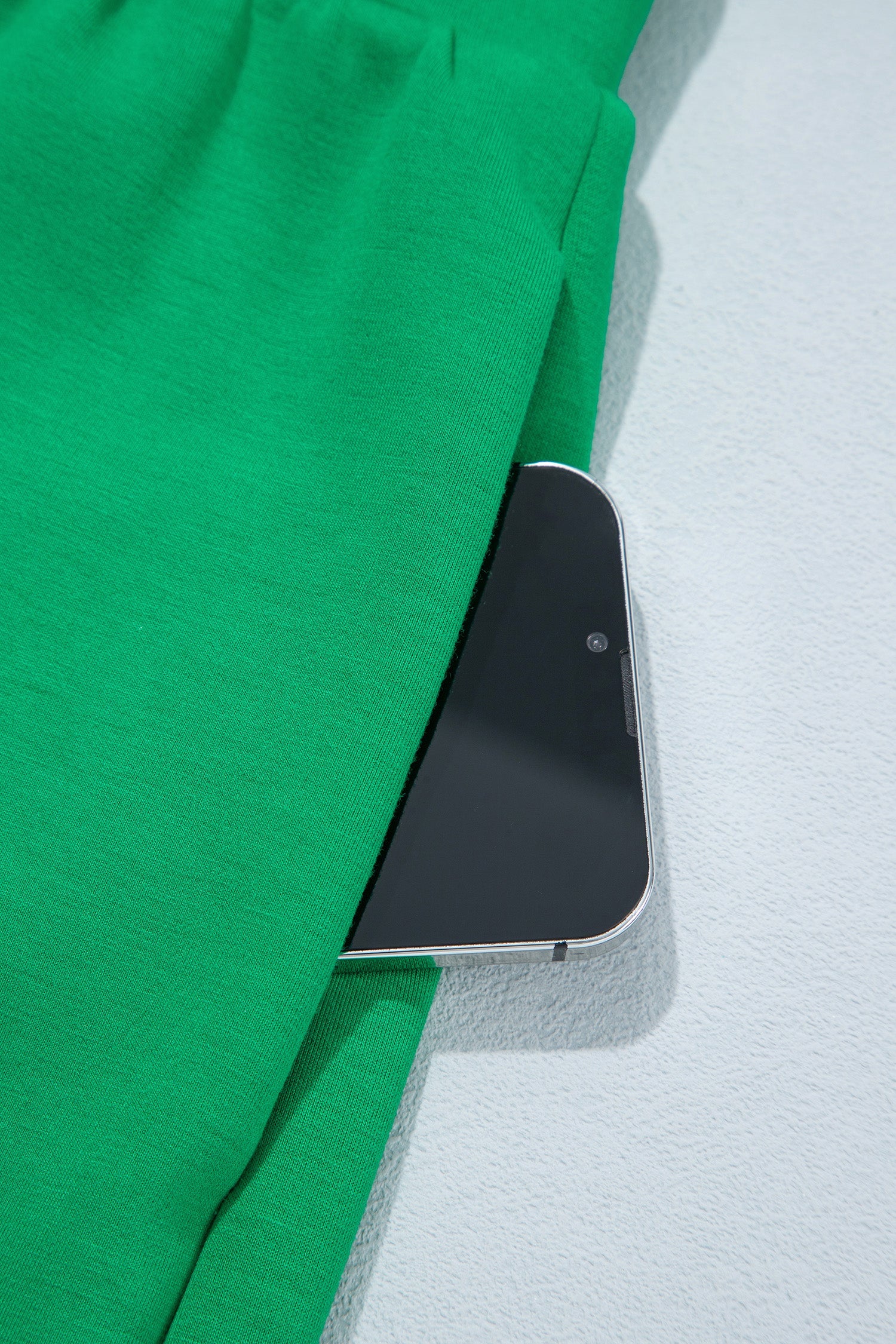 Bright Green Sleeveless Zip Front Scallop Hem Mini Dress