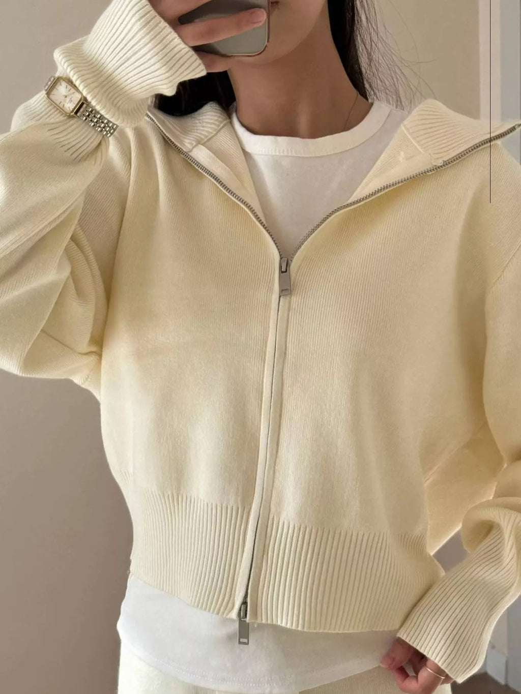 Zip-Up Hoodie and Pants Set