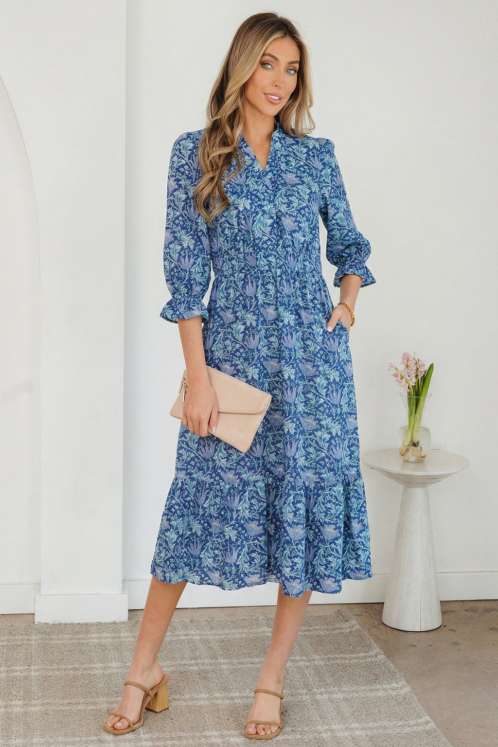 Parker V Neck Long Dress
