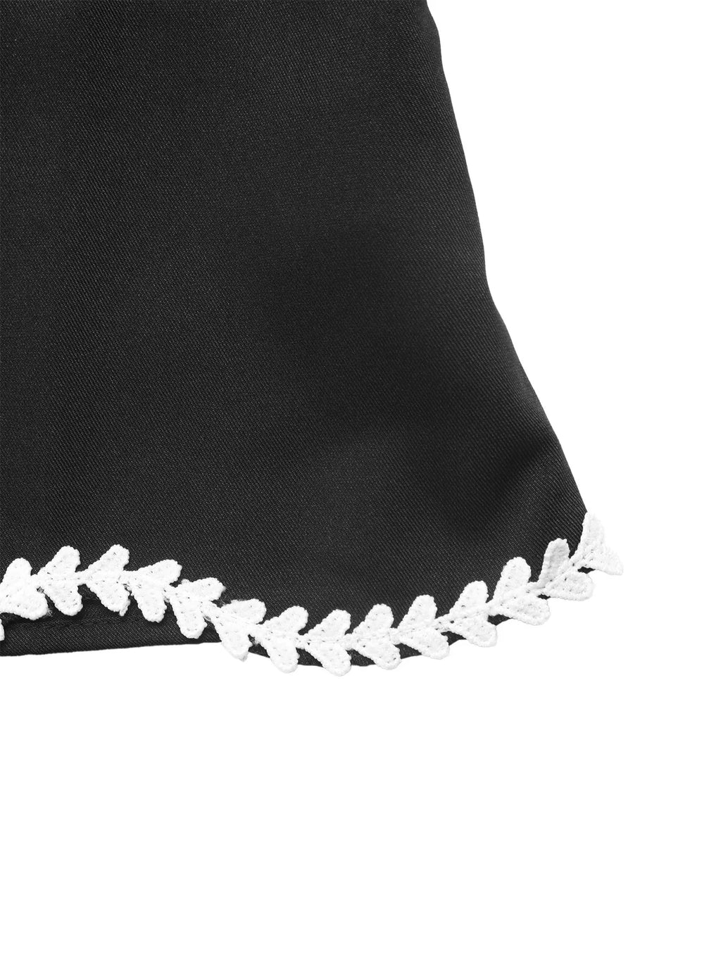 Contrast Trim Flare Sleeve Blouse