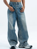Men's Vintage Wash Wide Leg Jeans