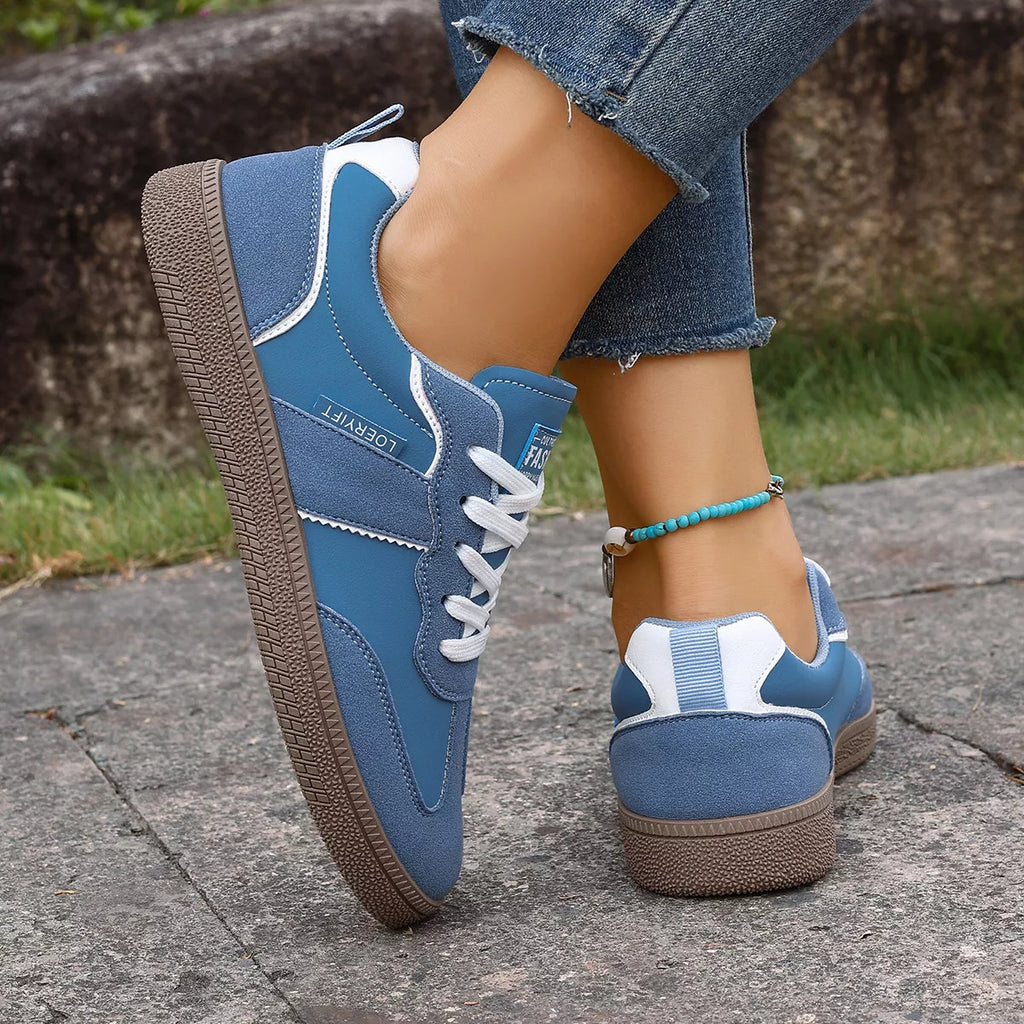 Round Toe Lace Up Sneakers