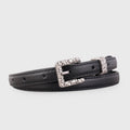 Textured Buckle Leather Belt