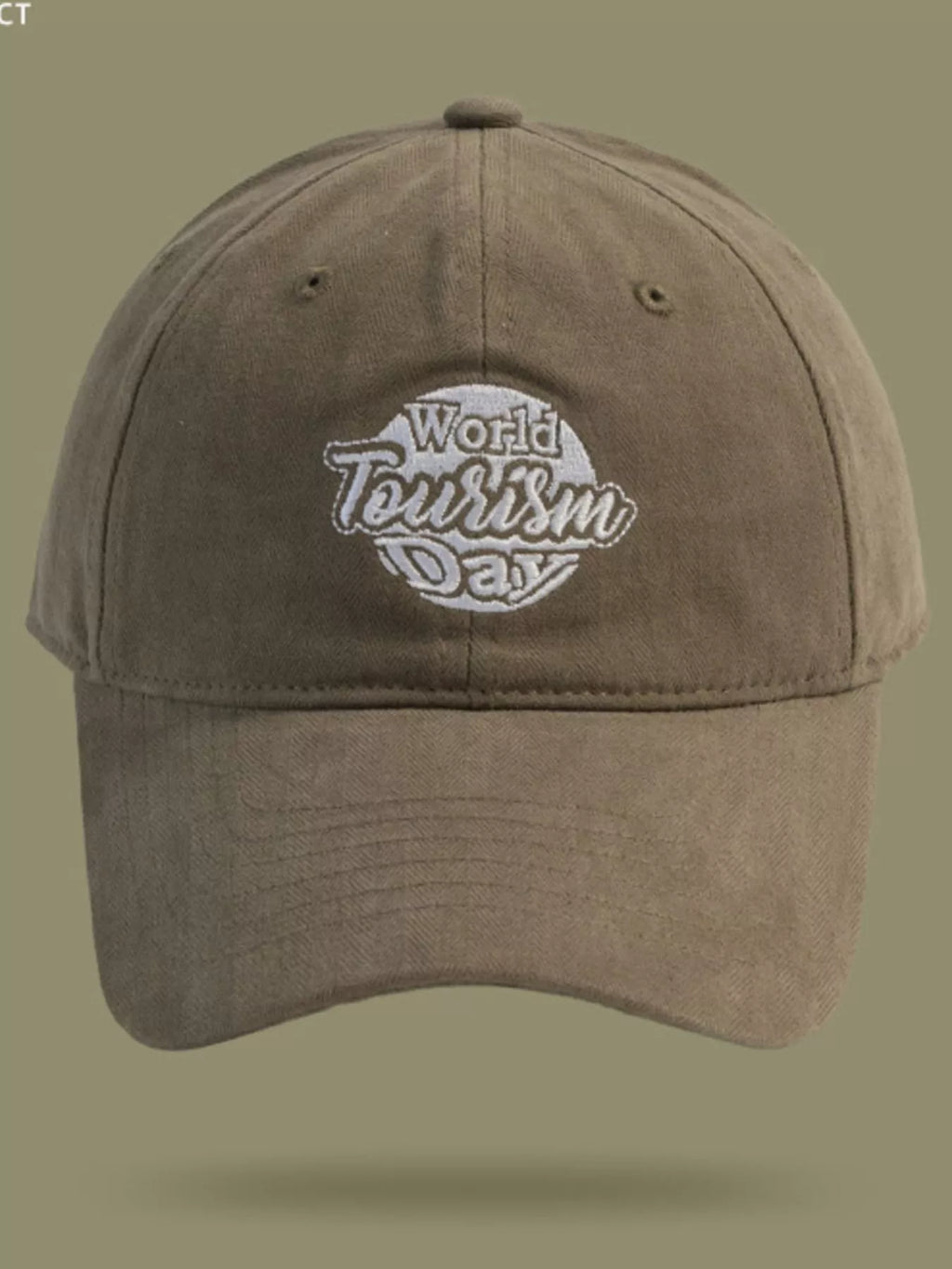 World Tourism Day Embroidered Baseball Cap