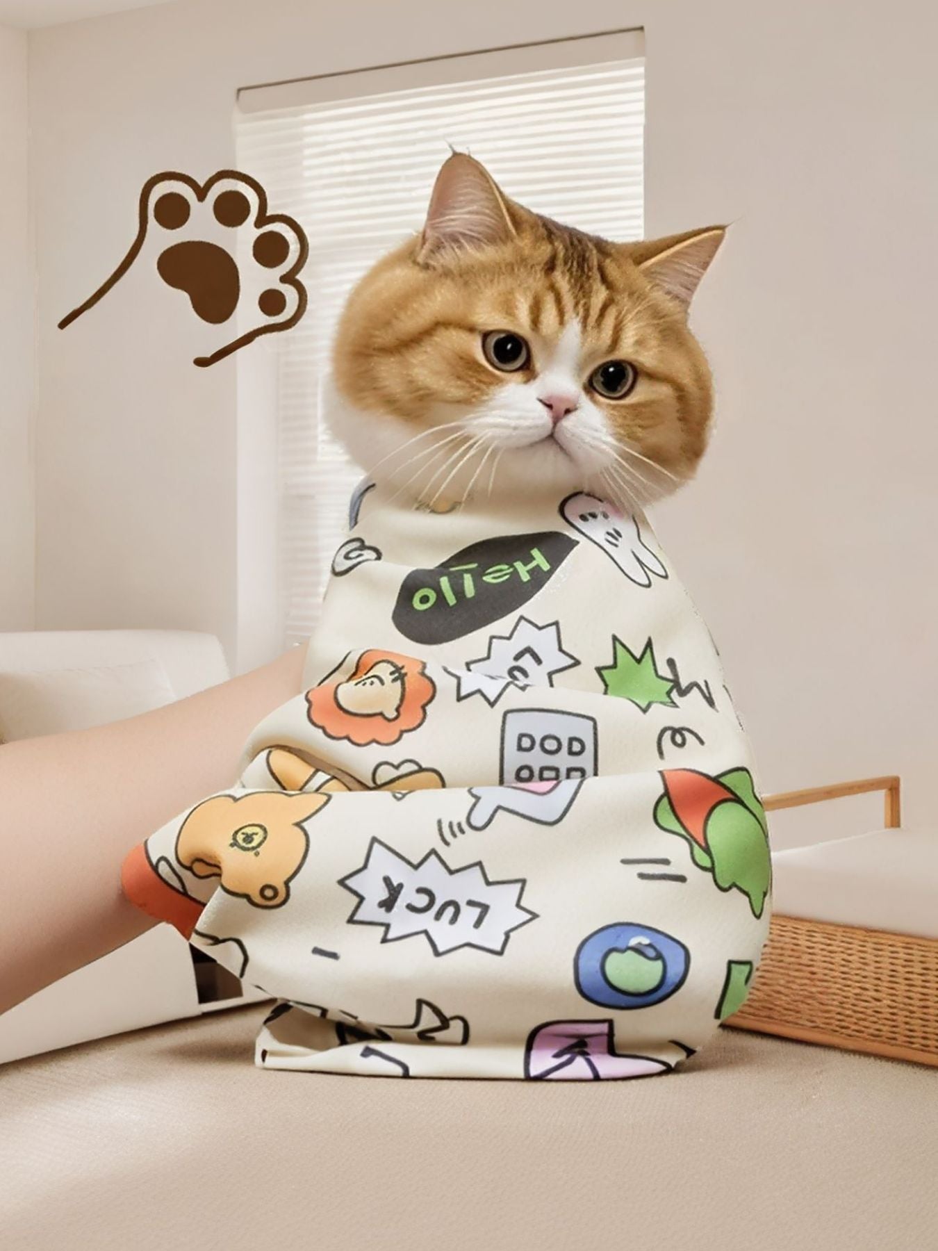 Super Absorbent Cartoon Pet Bath Towel