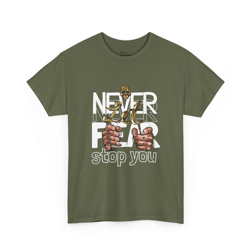 Never Give Up Heavy Cotton Tee