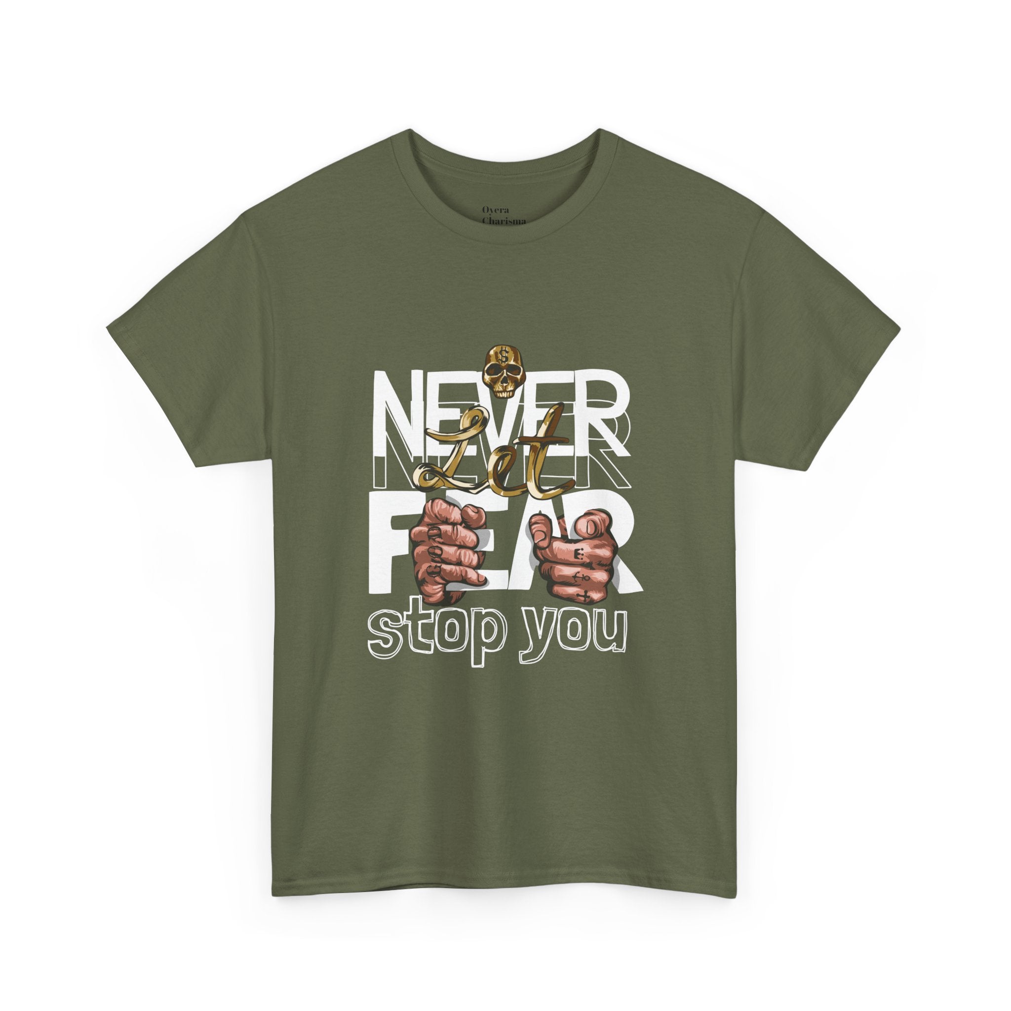 Never Give Up Heavy Cotton Tee