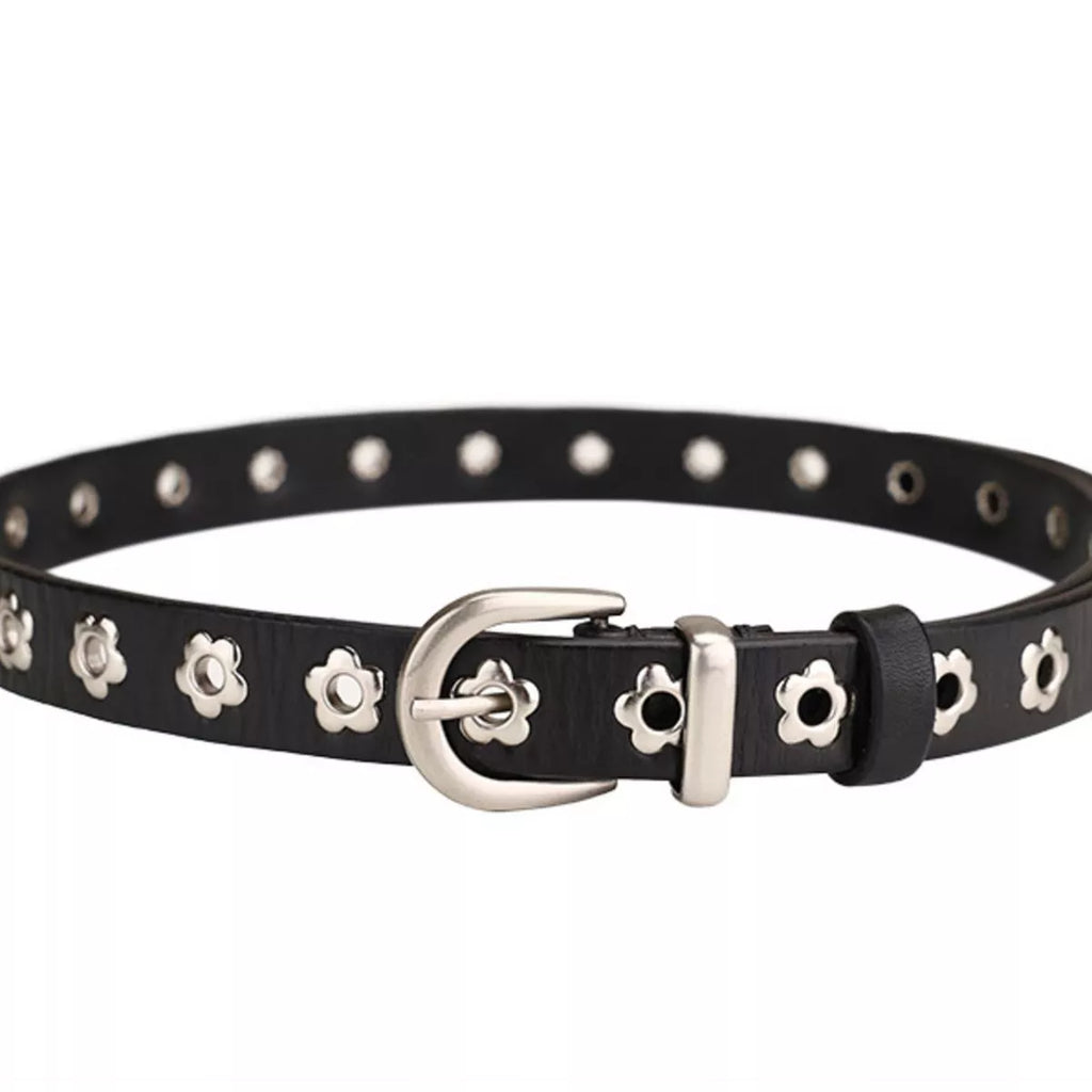 Floral-Embellished Belt