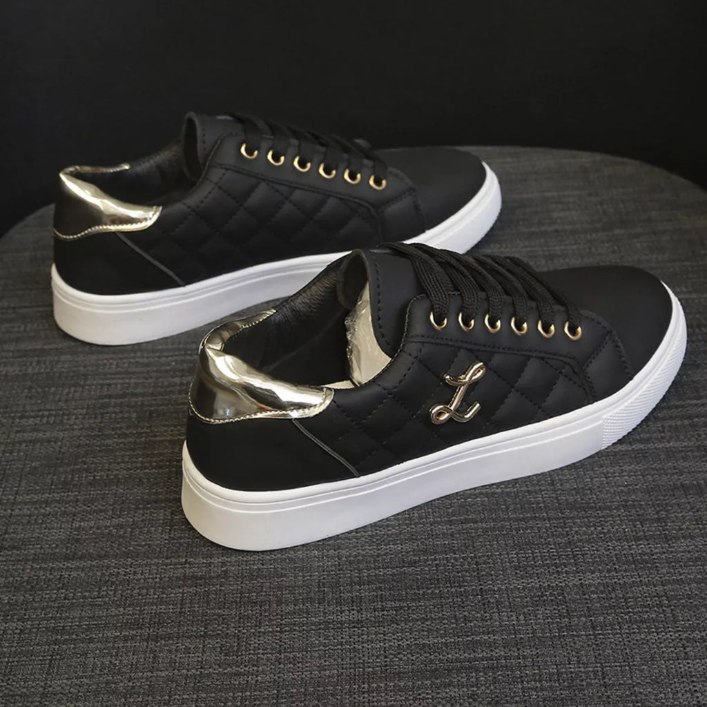 Round Toe Lace Up Sneakers