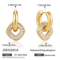 Zircon Circle Drop Earrings Collection