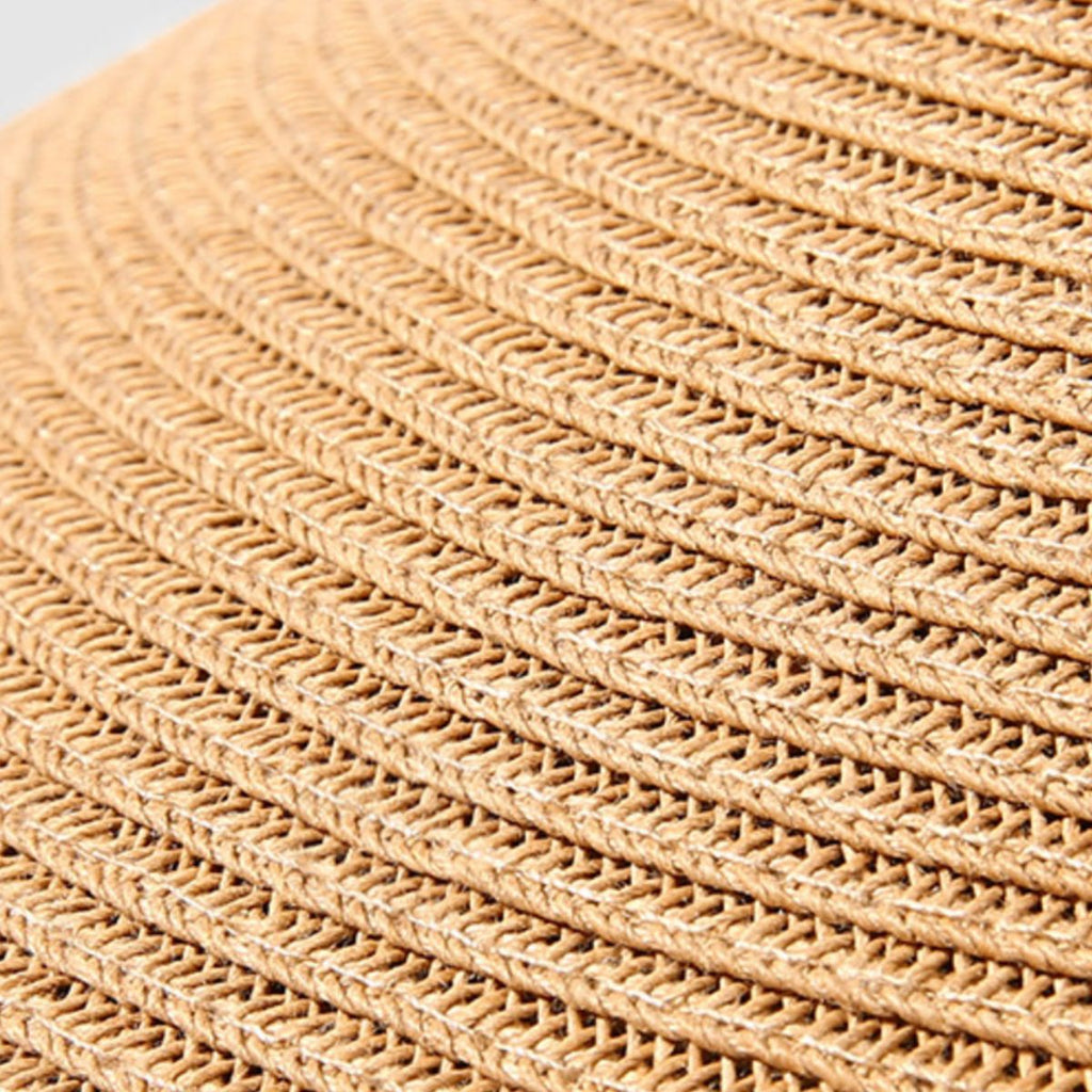 Wide Brim Straw Visor Hat