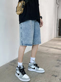 Men's Acid Wash Denim Shorts