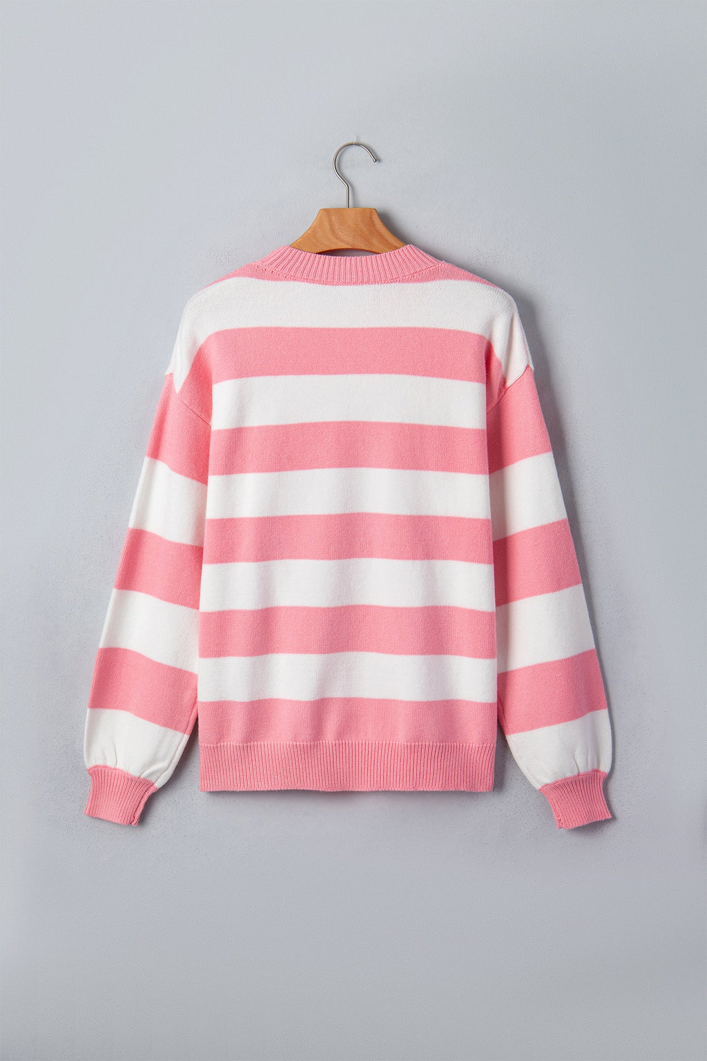 Christmas Santa Baby Embroidered Stripe Sweater