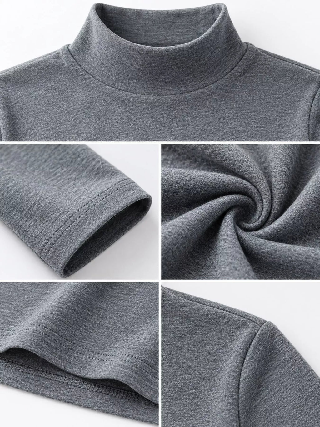 Full Size Slim-Fit Mock Neck Long Sleeve Basic T-Shirt Plus Size