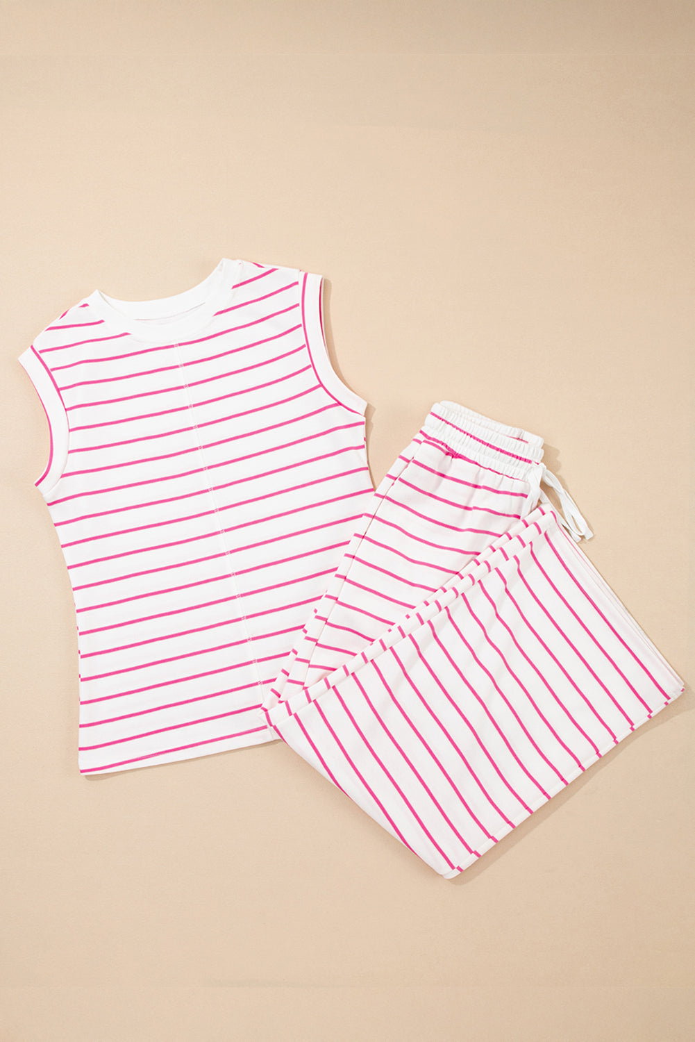 Stripe Top and Pants Set