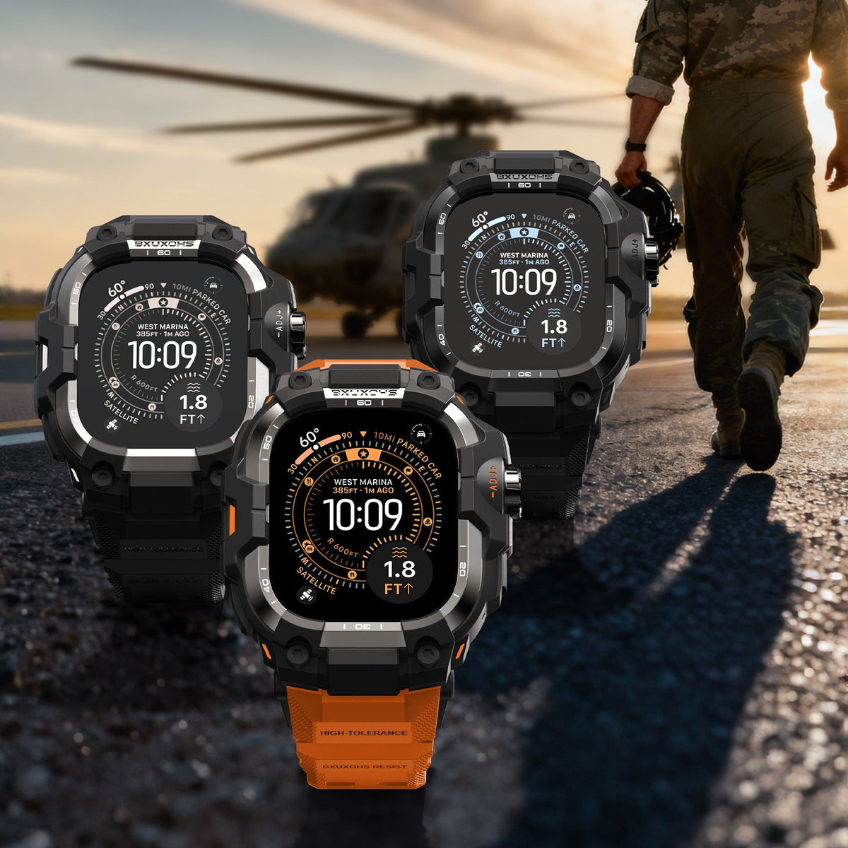 Zinc Alloy Modified Protective Case With An Integrated Watch Band