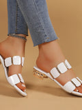 Open Toe Block Heels Sandals