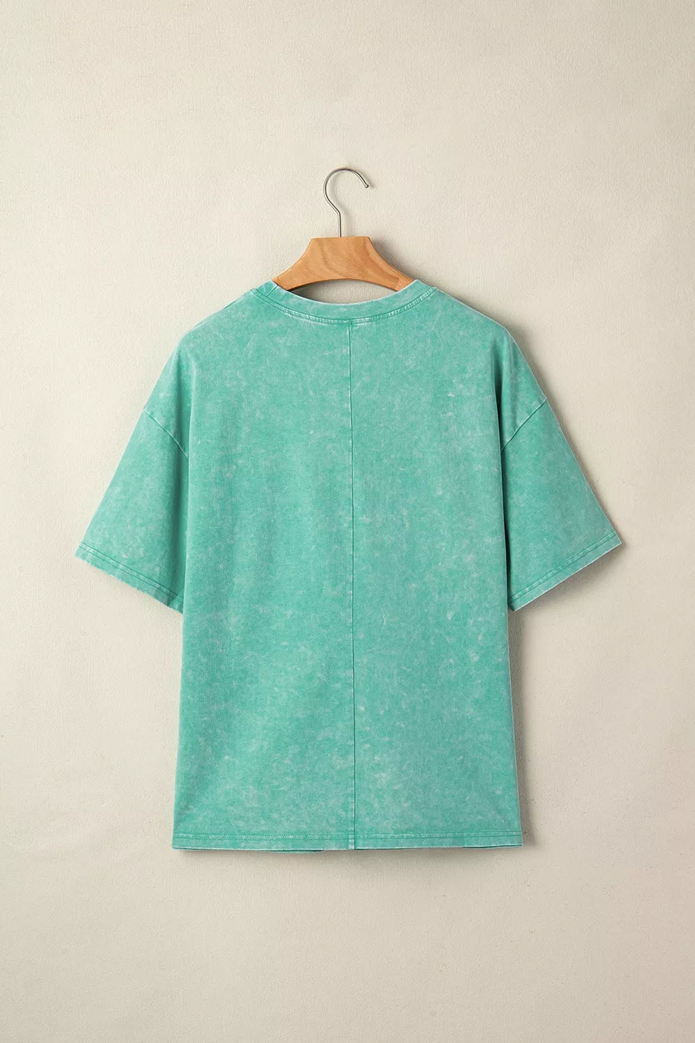 Solid Color Cotton Mineral Washed Oversize Tee
