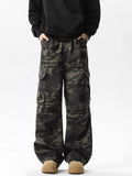 Men's Full Size Loose Fit Camouflage Cargo Pants Plus Size