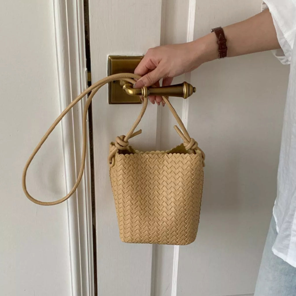 Woven Straw Crossbody Bag