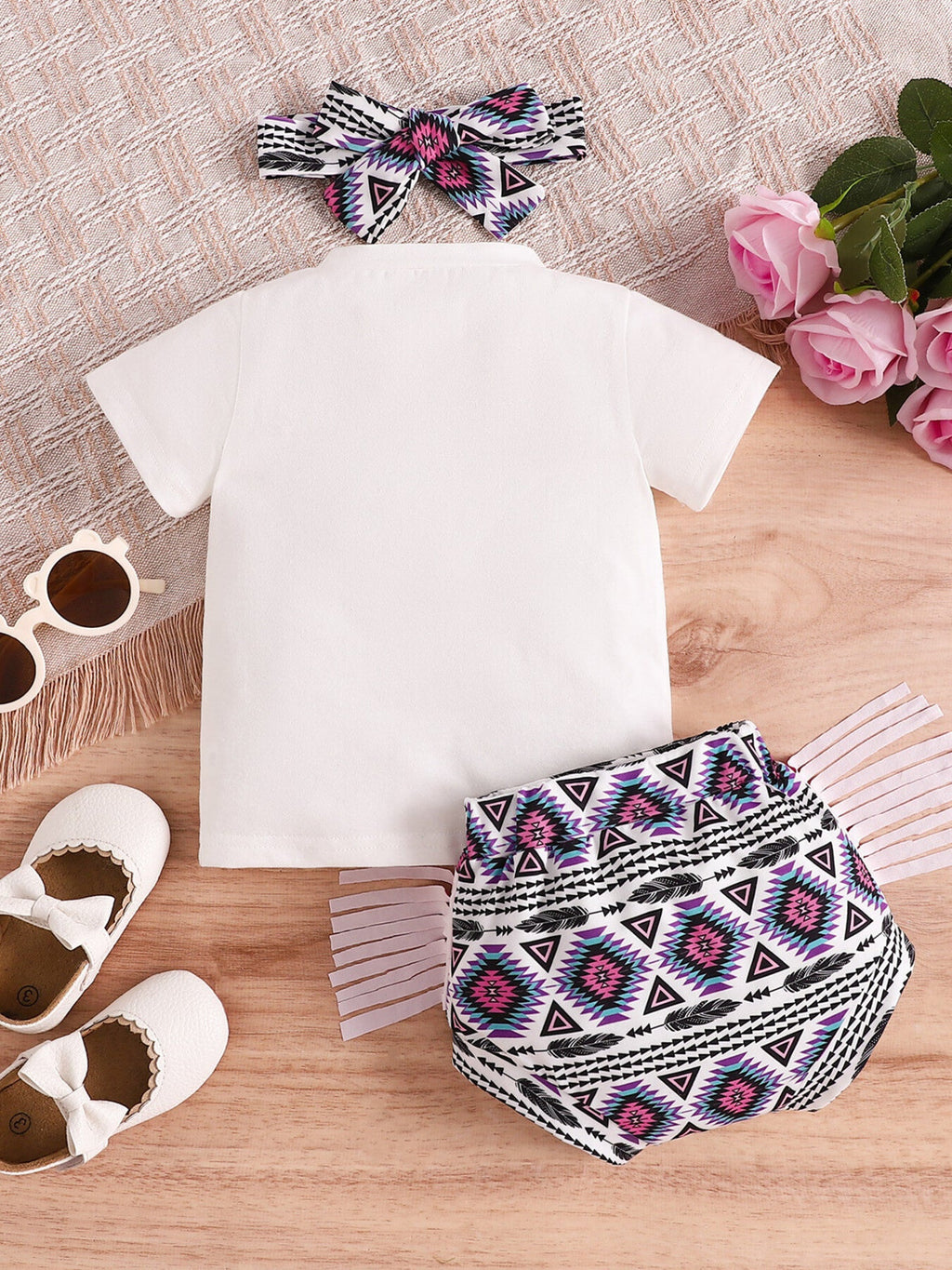 Children's In My Cowgirl Era Graphic Tee & Shorts & Headband Set
