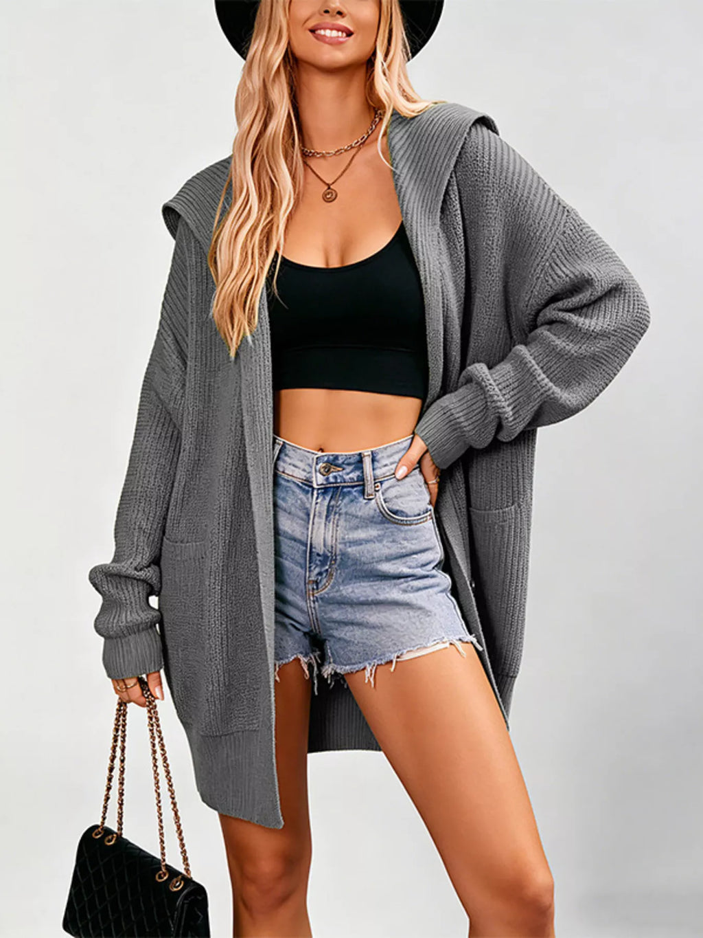 Button Up Longline Cardigan