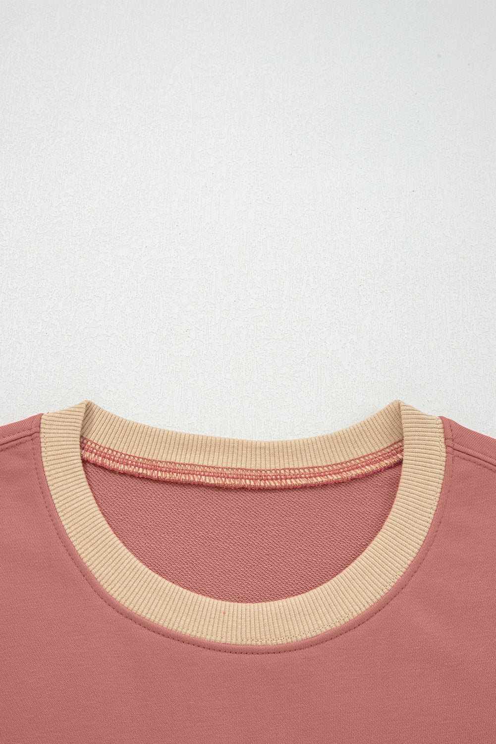 Star Patchwork Reverse Seam Drop Shoulder Sweatshirt