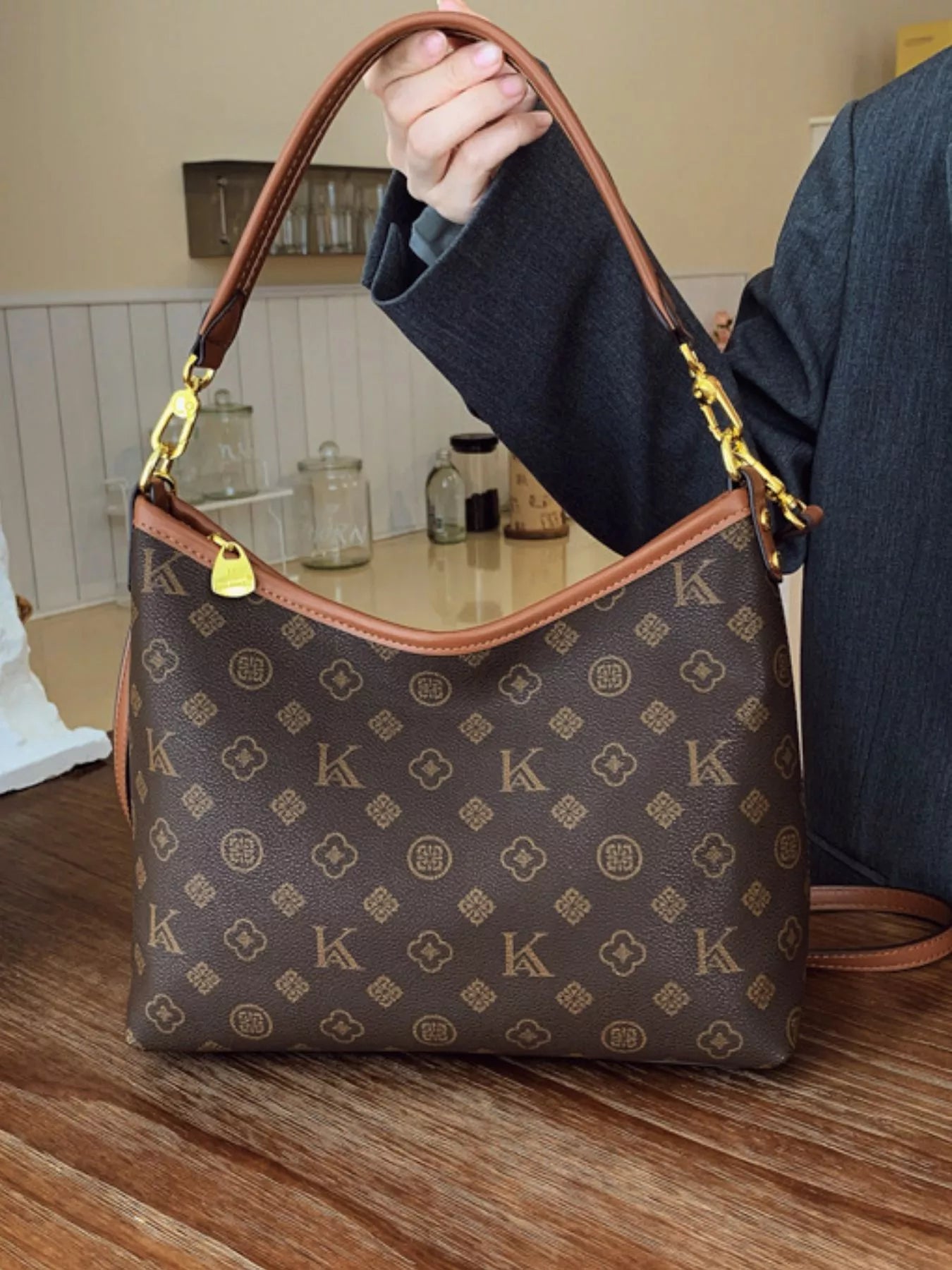Monogram Pattern Shoulder Bag