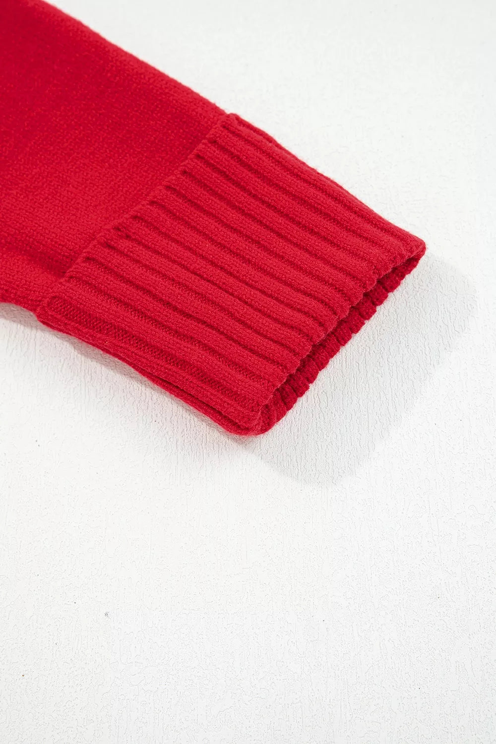 Ribbed Hem Long Sleeve Sweater