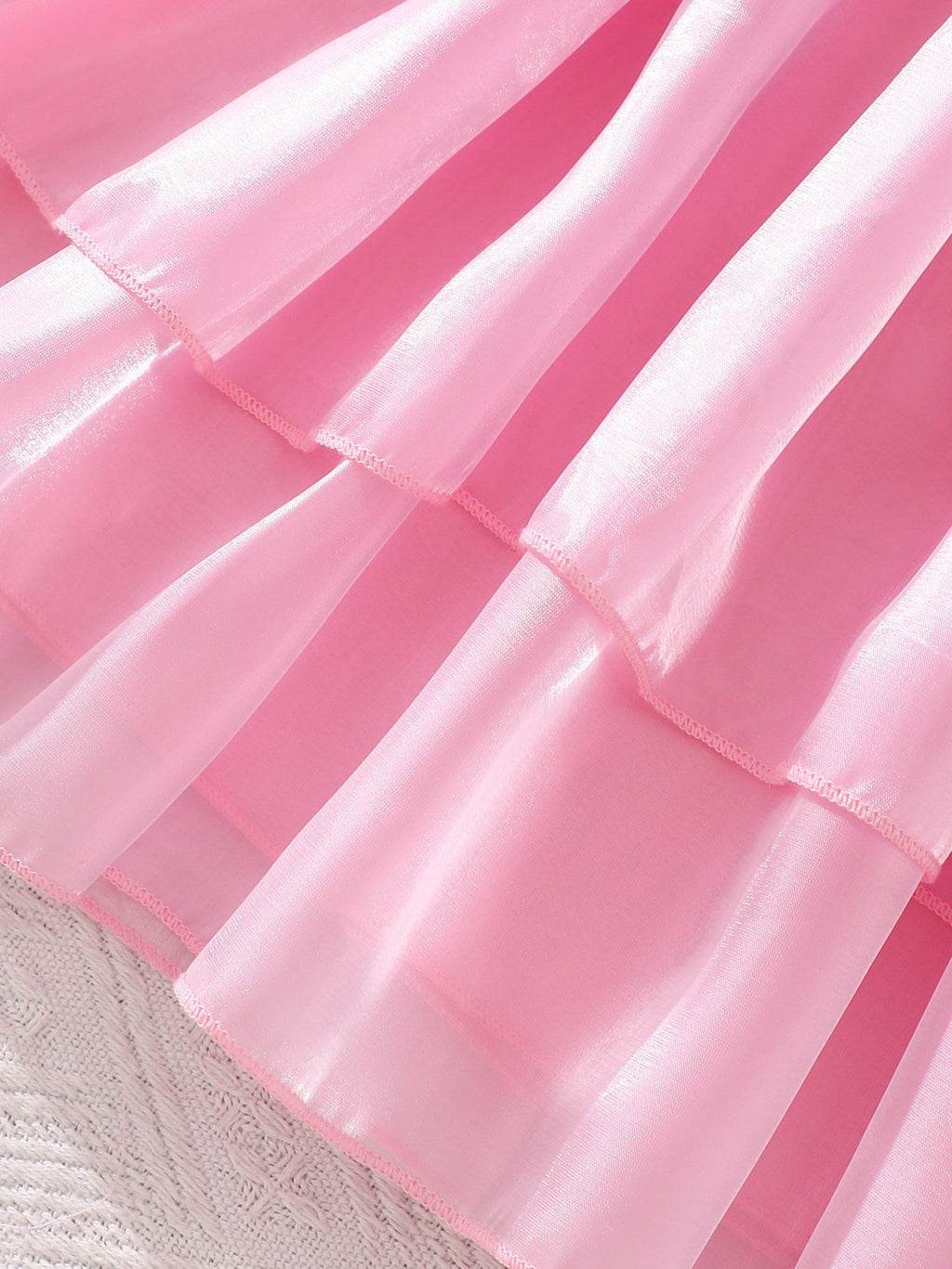 Children's Sequin Puff Sleeve Dress