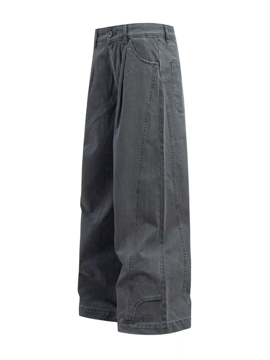 Men's Wide Leg Pleated Pants