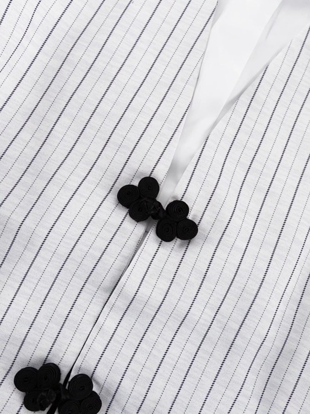Pinstripe Cropped Blazer and Pleated Shorts Set