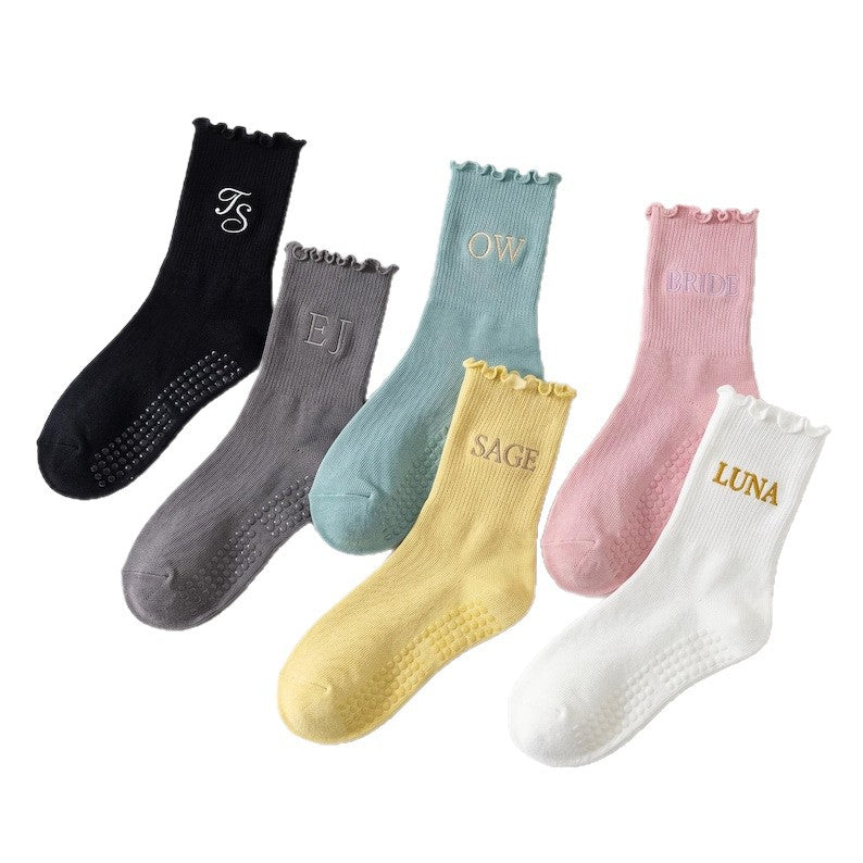 Embroidered Yoga Socks For Children