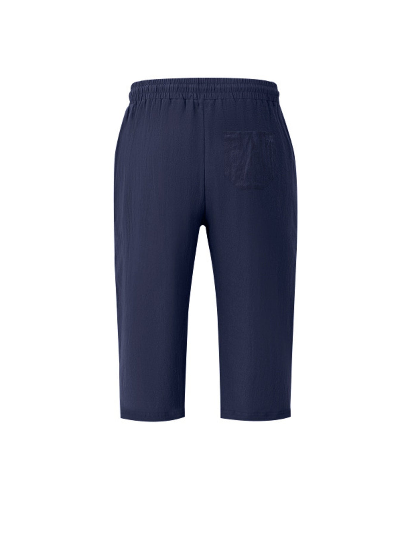 Men's Full Size Casual Drawstring Cropped Pants Plus Size
