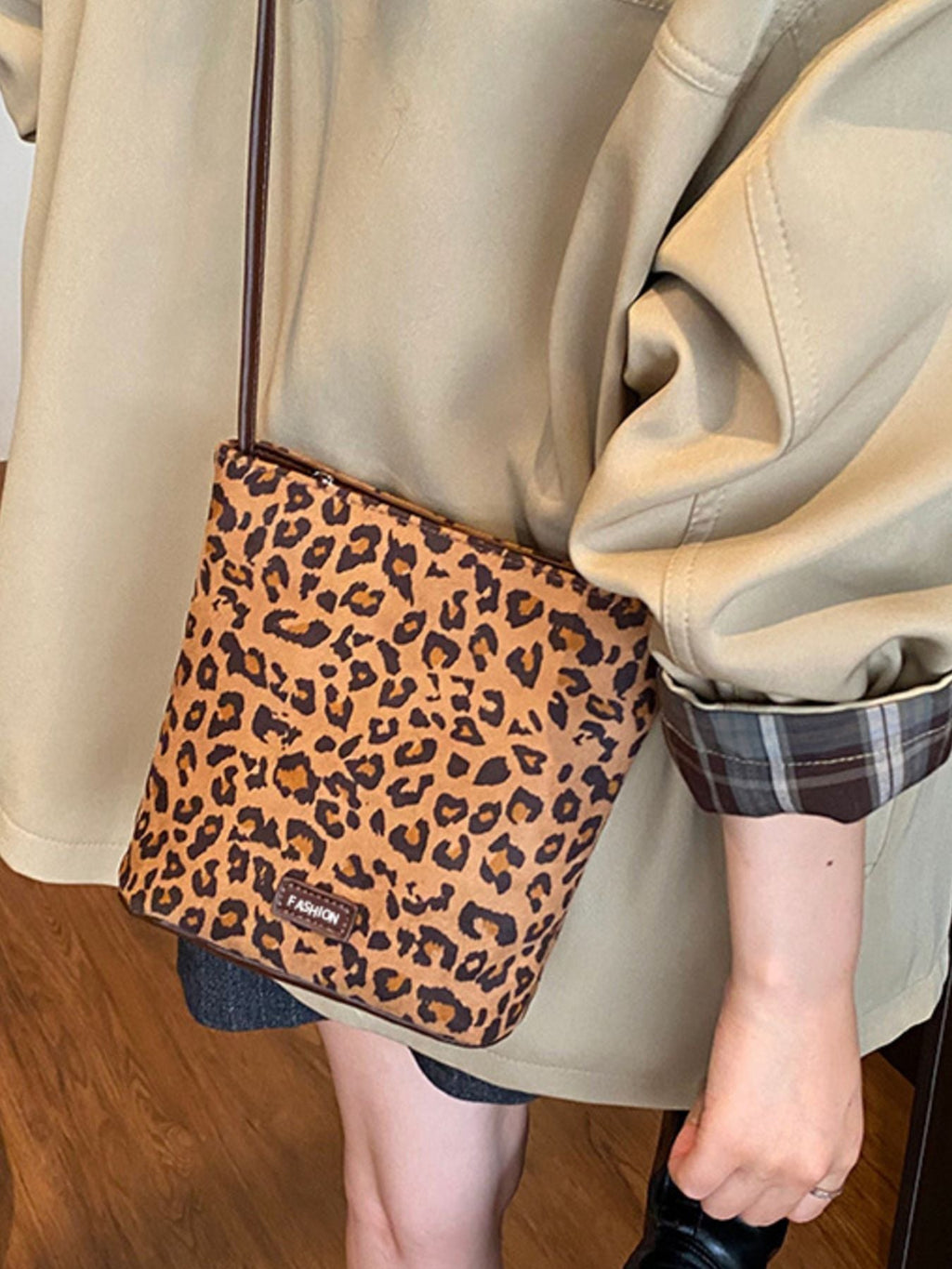 Leopard Print Crossbody Bag