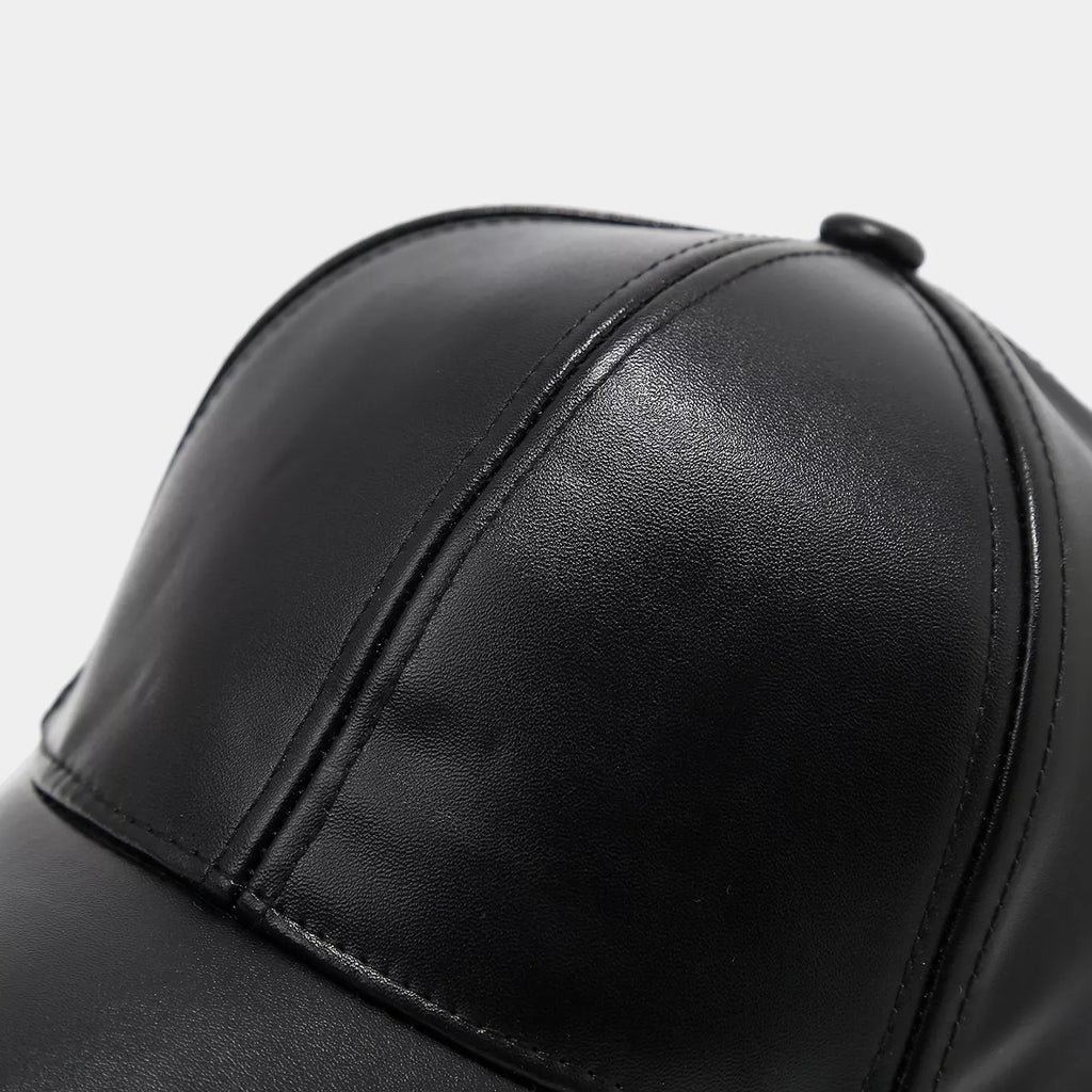 PU Leather Baseball Cap