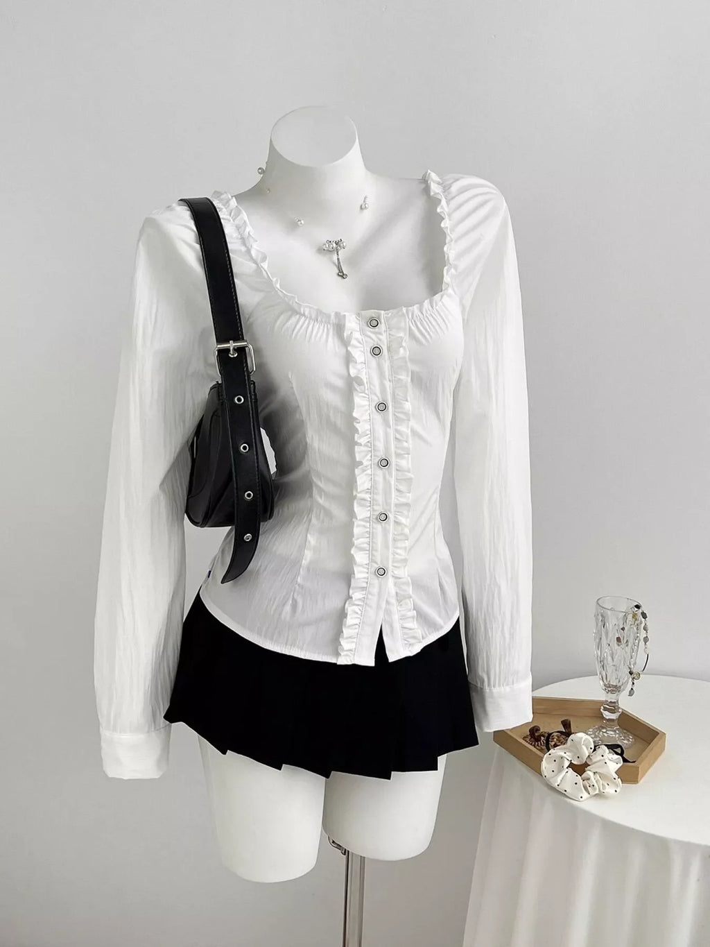 Frill Button Up Shirt