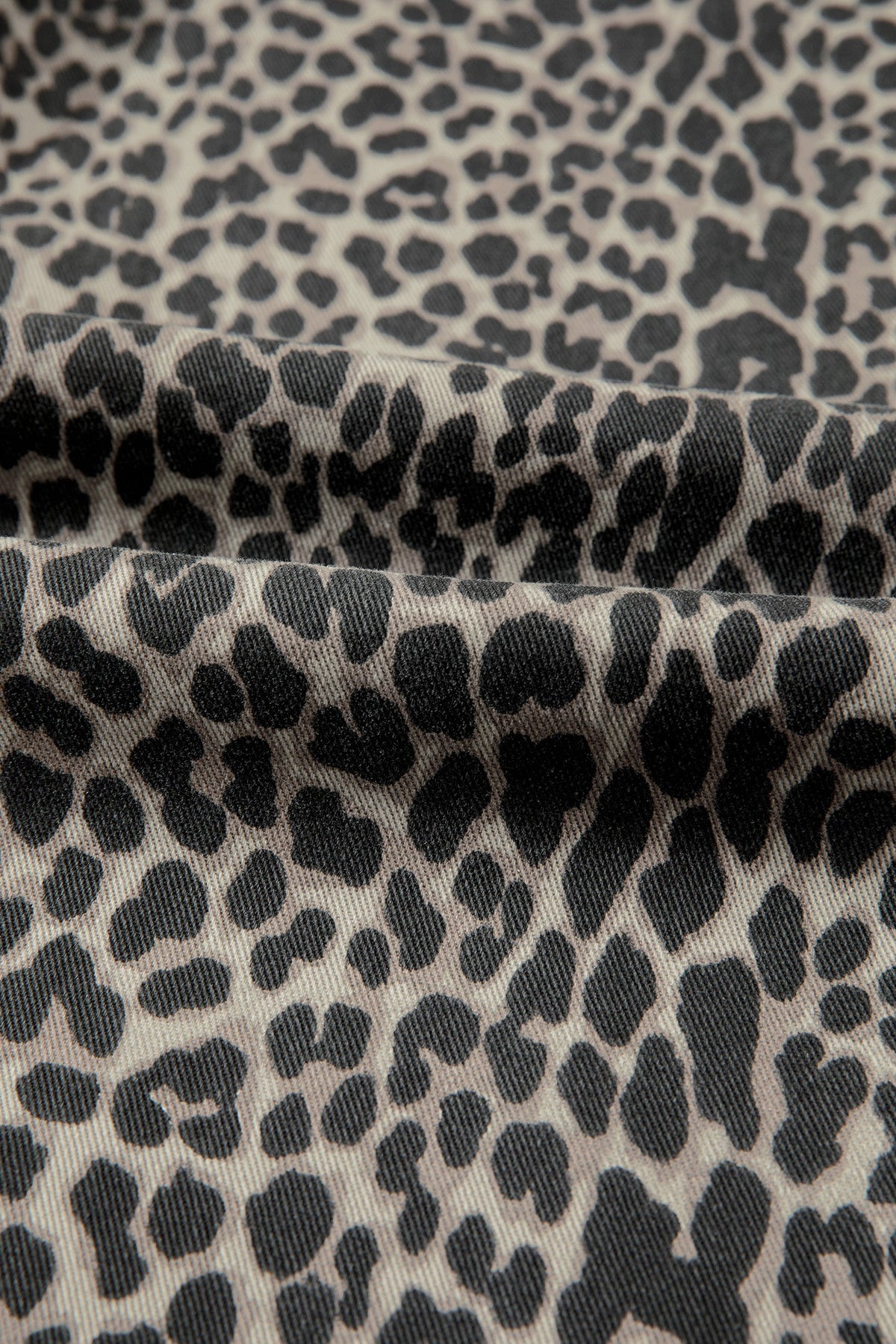 Leopard High Waist Wide Leg Jeans
