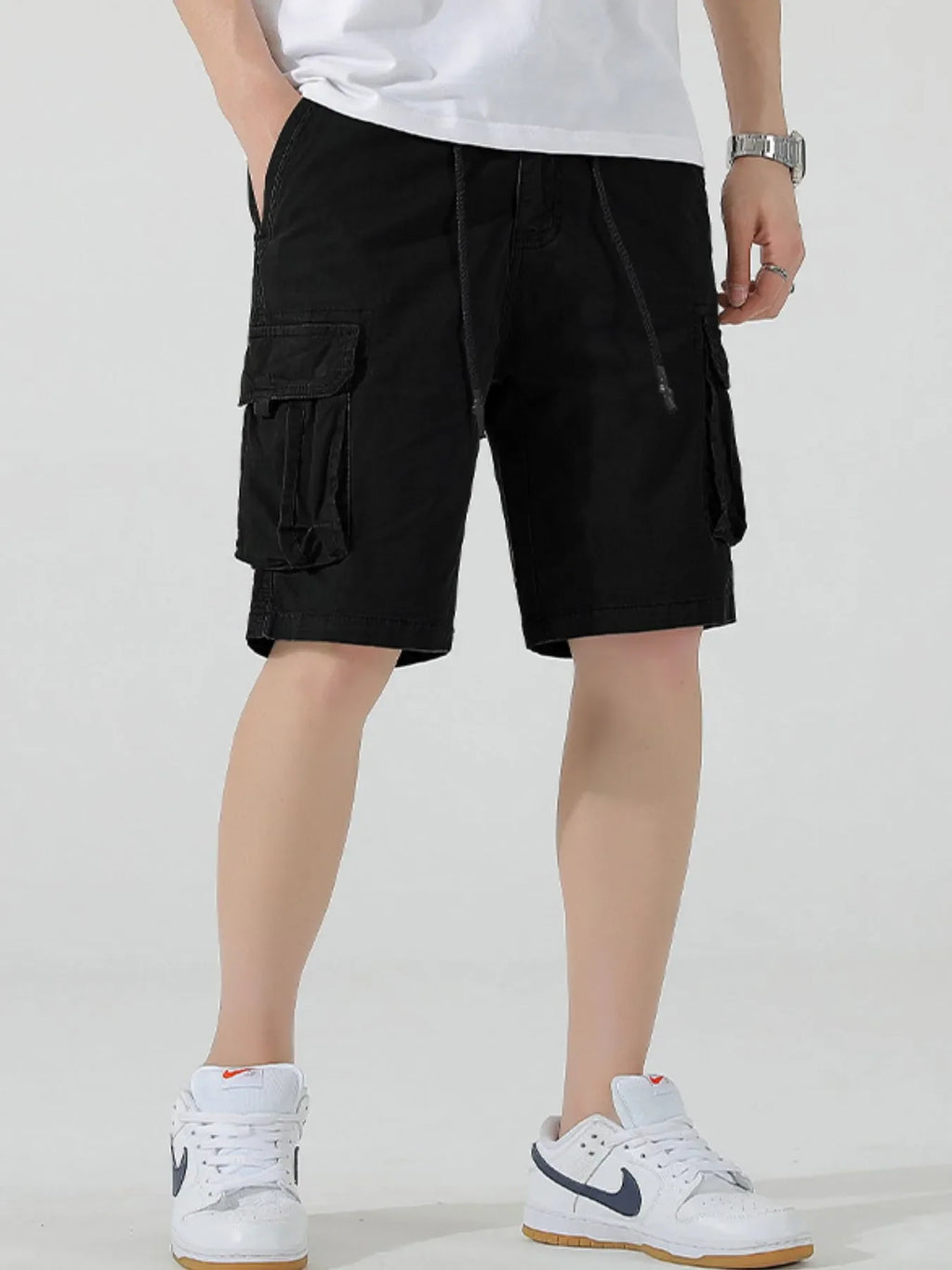 Men's Drawstring Cargo Shorts