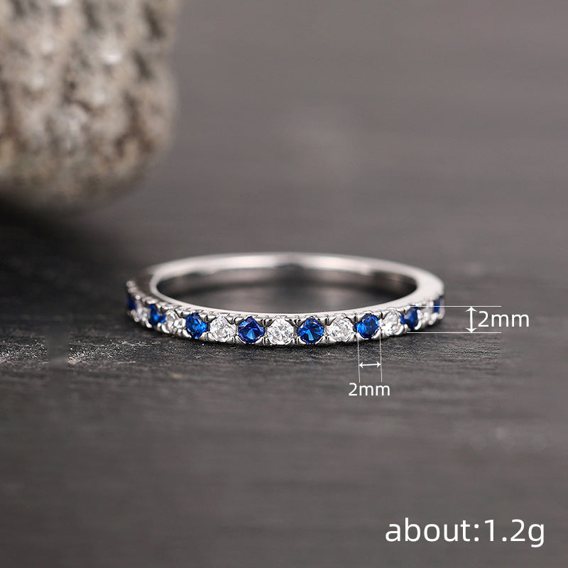 European And American Geometric Round Ring Womens Minimalist Style