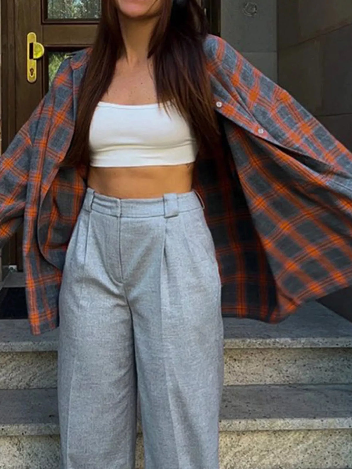 Plaid Button Up Shirt